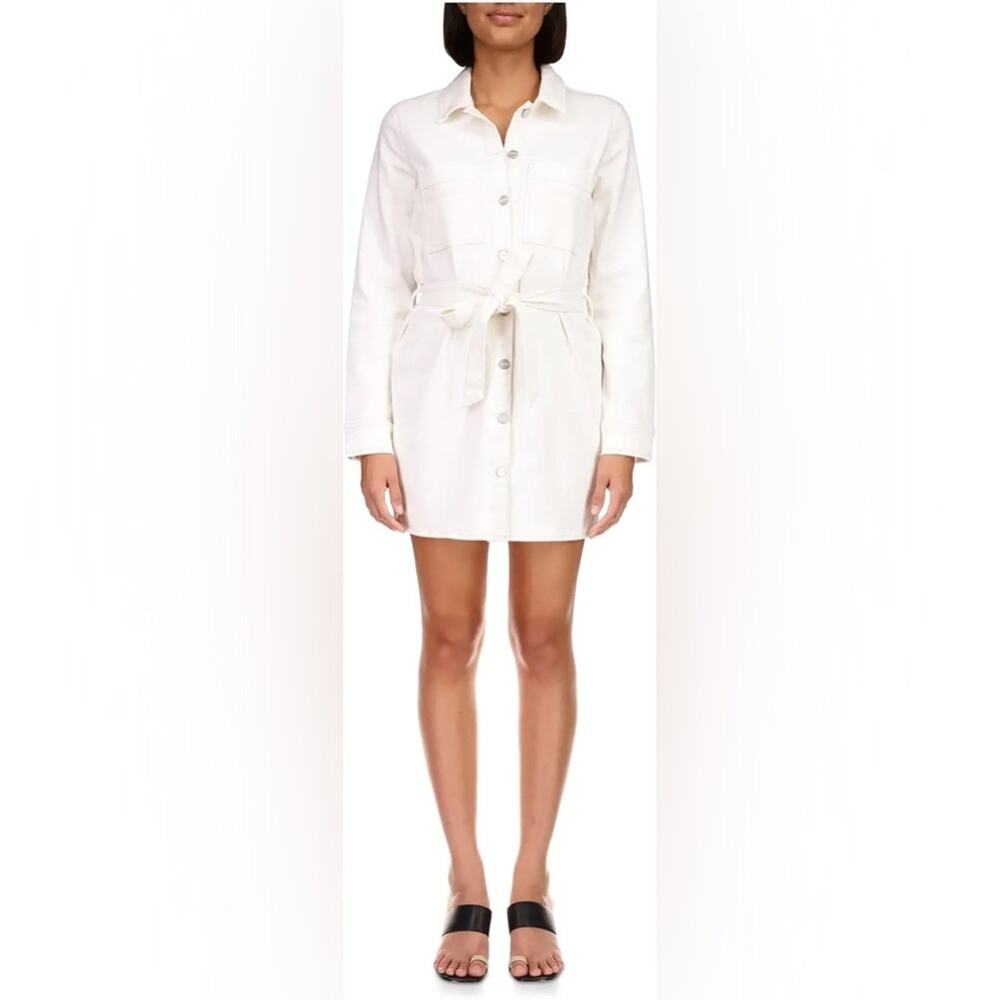 Sanctuary The Utility Denim Shirtdress White Women’s size 1X
